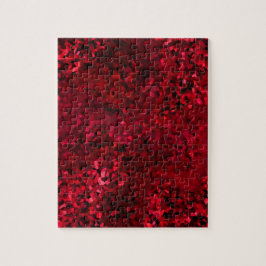 Röd svart glasaktig Abstrakt Pussel