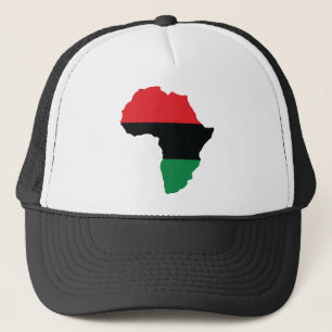 Röd, svart & grön afrikaflagga keps