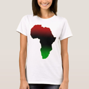 Röd, svart och grön afrikaShape Tröja