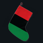 Röd, svart och Grönt Flagga Liten Julstrumpa<br><div class="desc">Det tre panafrikanska färgen på flagga representerar: RED: det blod som förenar alla människor i det svarta Afrikas historia och som fordrar befrielse, BLACK: svarta människor vars existens som nation, även om det inte är en nationalstat, bekräftas av flagga existens, och GRÖNT: Afrikans rikliga naturrikedom. Vintage Old school Alternative Hip...</div>