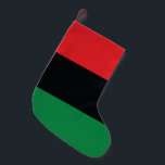 Röd, svart och Grönt Flagga Liten Julstrumpa<br><div class="desc">Det tre panafrikanska färgen på flagga representerar: RED: det blod som förenar alla människor i det svarta Afrikas historia och som fordrar befrielse, BLACK: svarta människor vars existens som nation, även om det inte är en nationalstat, bekräftas av flagga existens, och GRÖNT: Afrikans rikliga naturrikedom. Vintage Old school Alternative Hip...</div>
