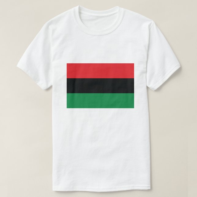 Röd, svart och Grönt Flagga T Shirt (Design framsida)