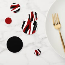 Röd svart och vit abstrakt