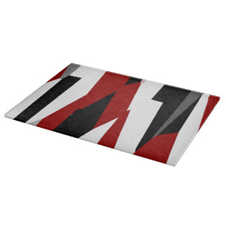 Röd svart och vit abstrakt