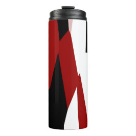 Röd svart och vit abstrakt