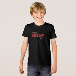 Röd, svart och vit geometrisk pixelmönster t shirt