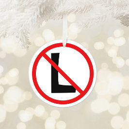 Röd Svart och Vit No L Julgransprydnad Keramik
