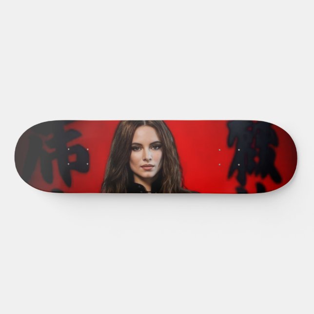 Röd Svart skateboard (Horz)