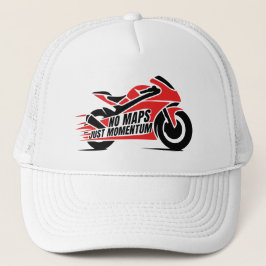 Röd svart sportmotorcykel  keps