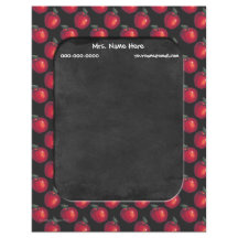 Röd svart tavla för äpplen