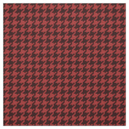 Röd svart texturerat Houndstooth geometriskt Tyg