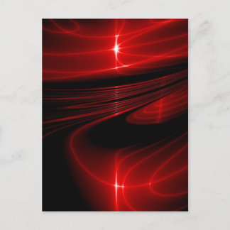 Röd Svart Virvel Vykort