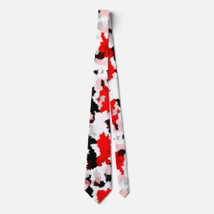 Röd svart vit kamera Abstract Design Slips