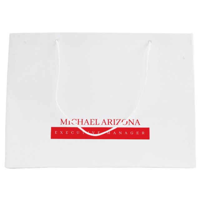 Röd Svart & Vit Minimalistisk Enkel Modern (Framsidan)