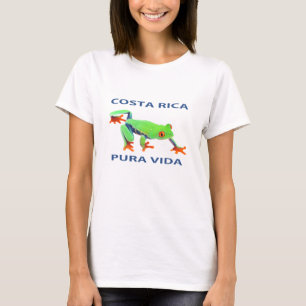 Röd synad trädgroda Costa Rica Vida Tee