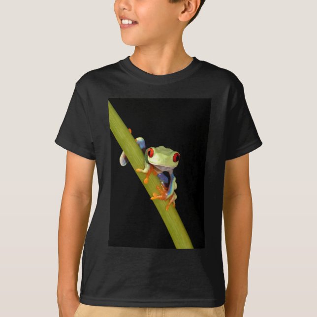 röd synad trädgroda t-shirt (Framsida)