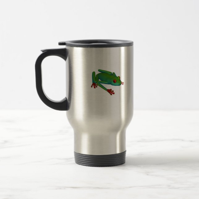 Röd-synad trädgrodatravel mug resemugg (Vänster)