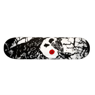 Röd synad ugglaSkateboard Old School Skateboard Bräda 18 Cm