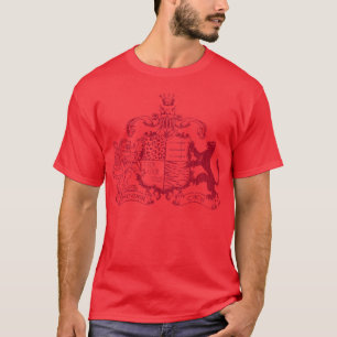röd T-katter vapensköld - T-shirt