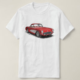 Röd t-skjorta för 56-57 StingVetteRay T-shirt