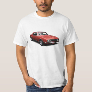 Röd T-tröja för 68 Camaro Tee Shirt