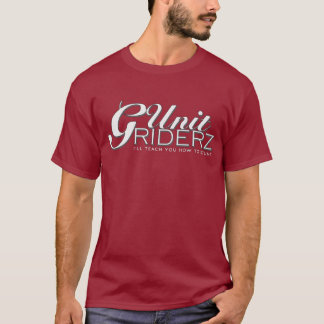 Röd T-tröja för G-enhetsRiderz logotyp T-shirt