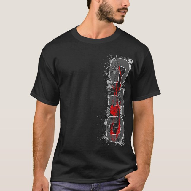 Röd T-tröja v2 för GTO Vert T-shirt (Framsida)