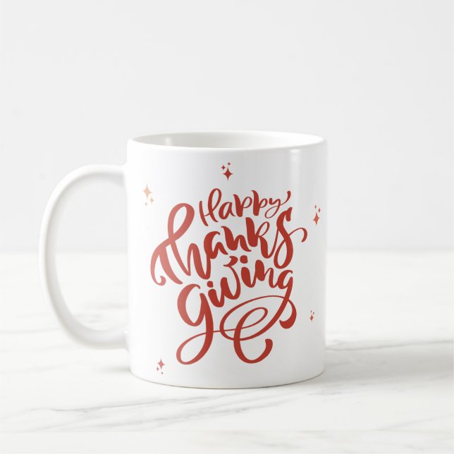 Röd Tacksamhet Kaffe Kopp (Vänster)