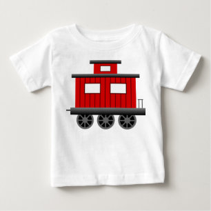 Röd tågCaboose T-shirt