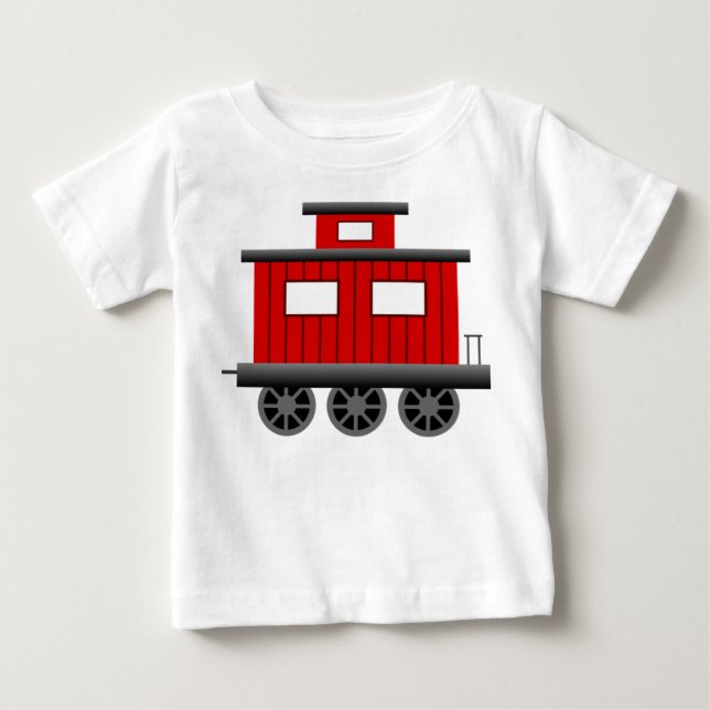 Röd tågCaboose Tröja (Framsida)