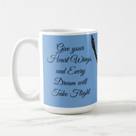 Röd-tailad Hawk som tar flyget inspirationerande Kaffemugg