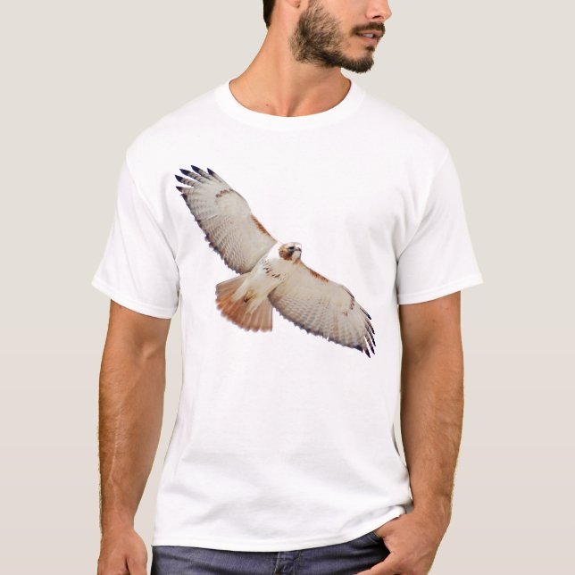 Röd-Tailed hök i flyg T Shirt (Framsida)
