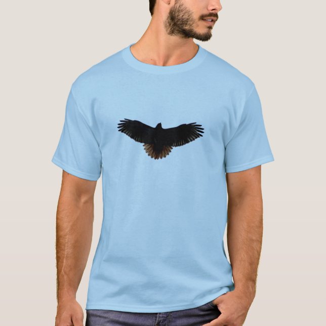 Röd-tailed hökSilhouette T-shirt (Framsida)