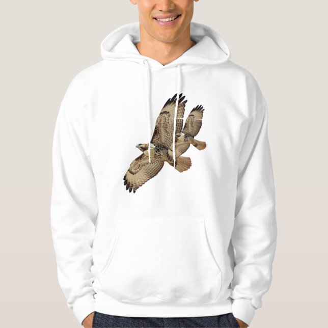Röd Tailed hökT-tröja Sweatshirt (Framsida)