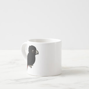 Röd-tailed svart kakadua espressomugg