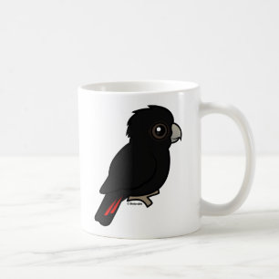 Röd-tailed svart kakadua kaffemugg