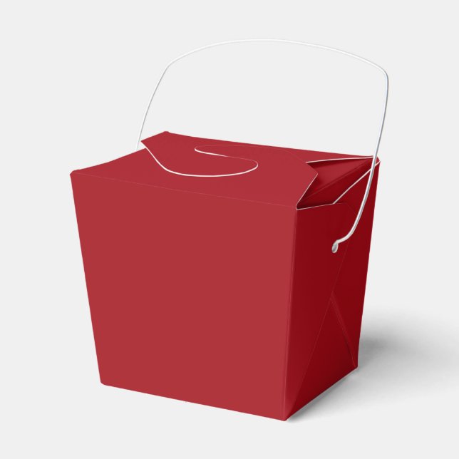 Röd Takeout Presentaskar (Framsidan Sidan)