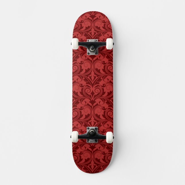 Röd tapet skateboard bräda 20,5 cm (Framsida)