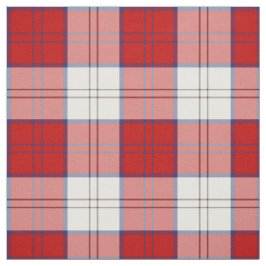 Röd Tartan för klanLennox klänning och vitpläd Tyg