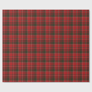 Röd tartan i mönster presentpapper