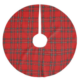 Röd Tartan - julgrankjol