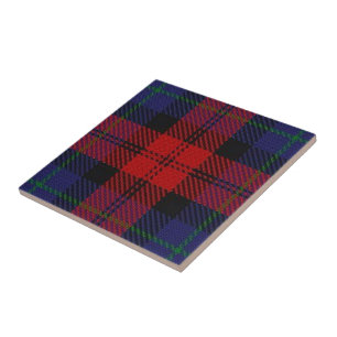 Röd Tartan klanMacLachlan för skotska uttryck Kakelplatta
