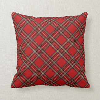 Röd Tartan Kudde