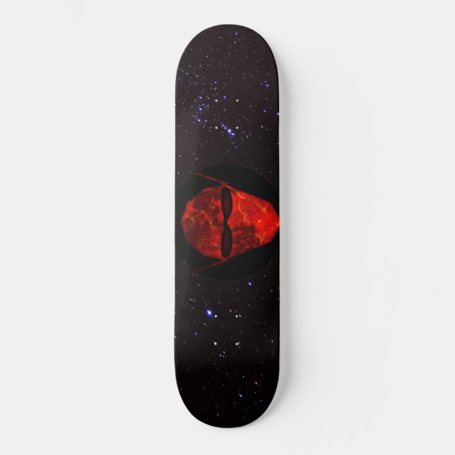Röd: Tau Ceti Traveler Skateboard Bräda 19,5 Cm (Framsida)