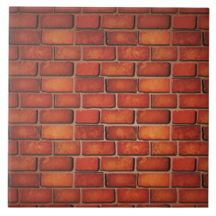 Röd tegelstenvägg kakelplatta