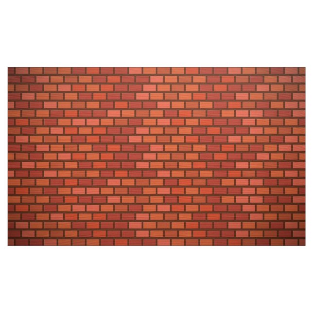 Röd tegelstenvägg tyg (Yard)