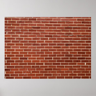 Röd tegelvägg bakgrund poster