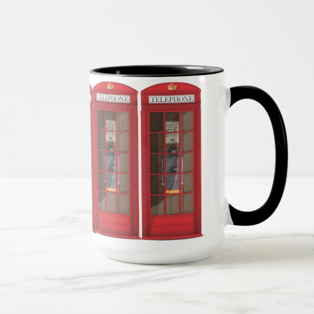 Röd telefonkiosk mugg (Höger)