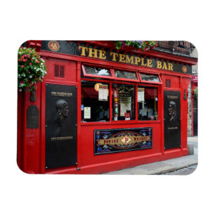 Röd tempelpubpub i Dublin Magnet