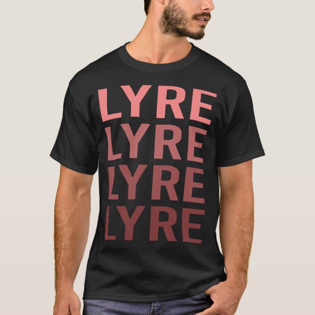 Röd text Lyra T Shirt (Framsida)